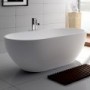 NERO 1550 Matte White Stone Bathtub